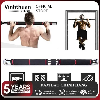 Thanh tập xà đơn treo tường gắn cửa, nhiều cỡ từ 60-150cm, hợp tập gym tại nhà tăng cơ bắp