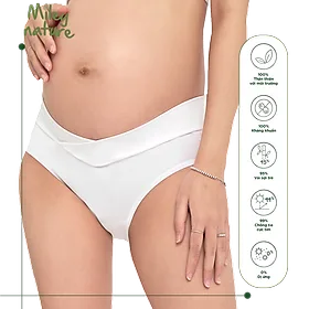 Quần Lót Bầu Cạp Chéo Vải Sợi Thiên Nhiên Cao Cấp Miley Nature Miley Lingerie PRB0200