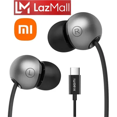 Lazmall Genuine Xiaomi Xiaomi Type C Earbuds Clear Sound Quality, Stable Bass, Helps You Comfortably Listen to Music, Watch Movies, Etc.