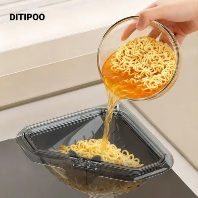 Giỏ thoát nước bồn rửa DITIPOO, Bộ lọc chống rò rỉ riêng biệt Bộ lọc bồn rửa nhà bếp nhanh chóng, từ tính đa chức năng có thể tháo rời Nắp dưới có thể mở được Giỏ lọc chất thải thực phẩm
