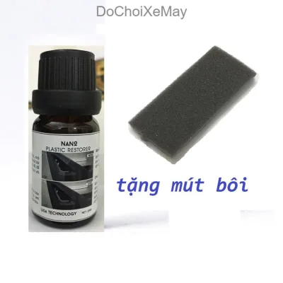 Phục hồi nhựa nhám NANO PLASTIC RESTORER remover 10ml làm đen nhựa nhám , bảo dưỡng vỏ xe , rửa không trôi
