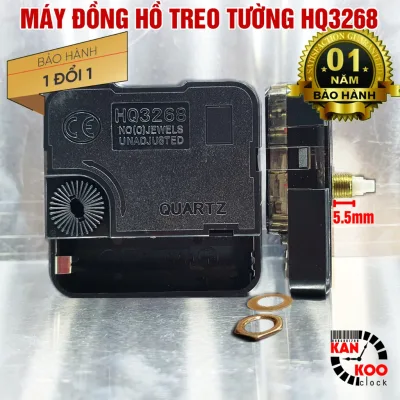 Máy đồng hồ treo tường HQ3268 kim giật bảo hành 12 tháng