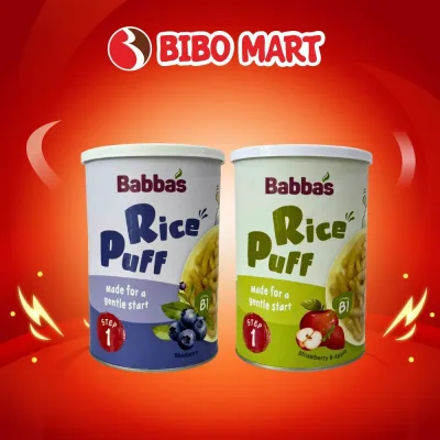 Bánh Gạo Ăn Dặm Babba's Baby Step 1 Thơm Ngon Nhiều Vị Cho Bé Trên 6 tháng - Bibo Mart