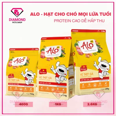 Alo - Complete Nutritional Grain Food for Dogs of All Ages Ingredients Originating from Vietnam Easy to Eat, Easy to Digest