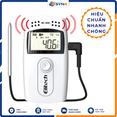 Nhiệt Ẩm Kế Tự Ghi Elitech RC-4HC Chính Hãng - Thiết Bị Data Logger Theo Dõi Vắc Xin, Tủ Thuốc
