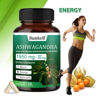 Thực phẩm chức năng Bunkell Ashwagandha giúp hỗ trợ năng lượng, tăng cường hệ miễn dịch và giảm căng thẳng