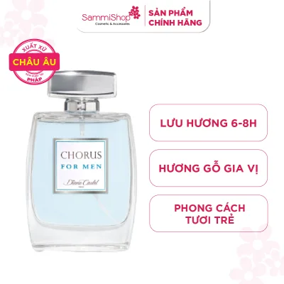 Nước hoa Pháp Diane Castel Paris Chính Hãng cho Nam Chorus For Men Paris Eau De Parfum Thơm Lâu, Hương Gỗ 100ml