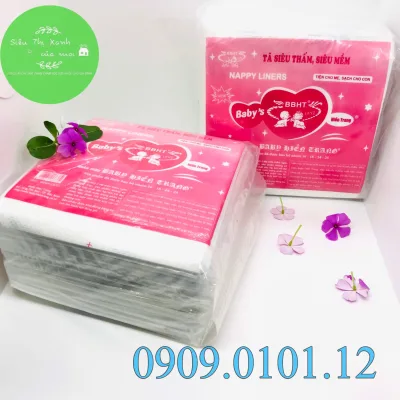 Pack of 100 Genuine Hien Trang Newborn Pads, Soft and Absorbent Diaper Pads, Diaper Changing Pads