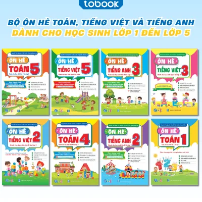 Sách - Ôn Hè Toán, Tiếng Việt Và Tiếng Anh Lớp 1, 2, 3, 4, 5 Dành Cho Học Sinh Tiểu Học