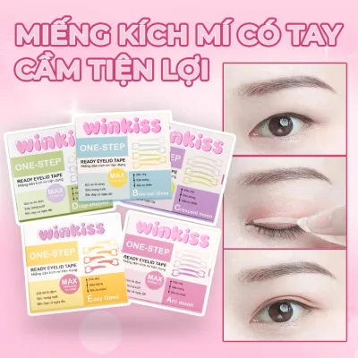 Kích mí WINKISS Có Tay Cầm Dễ Dán Không Cần Dụng Cụ - Miếng Kích Mí Tạo Mí Tự Nhiên, Bám Chắc, Không Lộ Keo