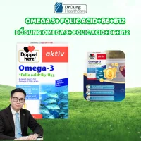 Dầu Cá Omega 3 Doppelherz - Bổ Sung Omega 3, Acid Folic, Duy Trì Sức Khỏe Tim Mạch (30V)