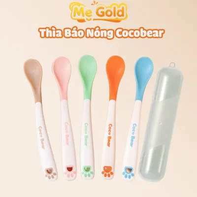 Thìa ăn dặm báo nóng Cocobear cho bé ăn dặm Shopmegold1