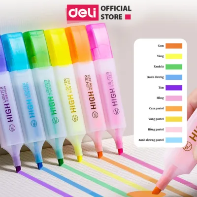 Bút Highlight Bút Nhớ Dòng Đánh Dấu Dạ Quang Take Note Ghi Chú Deli - Cute S625 Pastel Nhanh Khô Giá Rẻ