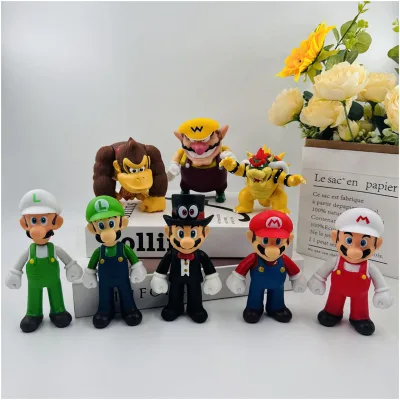 8 Phong Cách 9cm-14cm Super Mario Bros Hoạt Hình Búp Bê Mô Hình Quà Tặng Sinh Nhật Anime Nhân Vật Luigi Yoshi Mario Sáng Tạo Sưu Tập Đồ Chơi Mô Hình