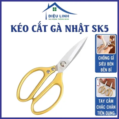 Kéo Làm Bếp Đa Năng SK5 Dùng Cắt Gà, Cắt Vải, Cắt Giấy Siêu Sắc Đạt Tiêu Chuẩn Nhật Bản Dieulinhshop