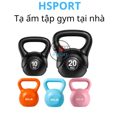 Tạ ấm bê tông tập gym tại nhà Hsport Tạ bình vôi quai xách tập squat tay mông đùi chống đẩy tập gym