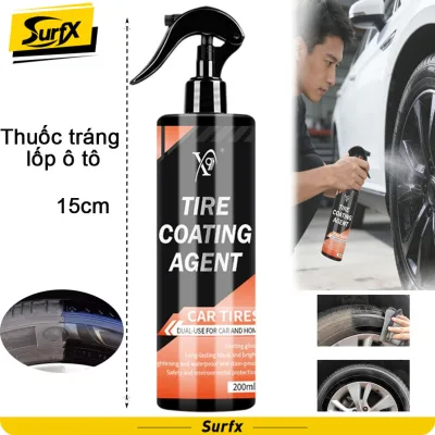 Xịt Bóng Lốp Ô Tô Cao Cấp 200ml - Dưỡng Bóng & Bảo Vệ Lốp, Hiệu Quả Lâu Dài