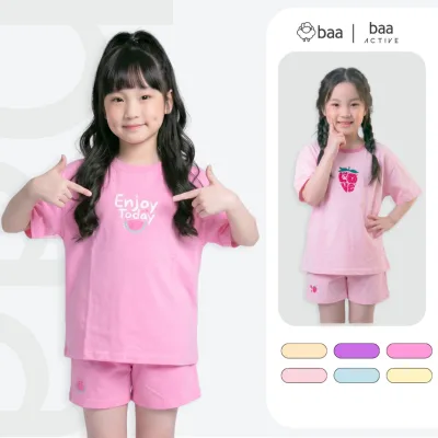 Đồ bộ quần áo bé gái mùa hè thun cotton mềm mịn, thoáng khí, thấm hút 1-10 tuổi Baababy DB06N