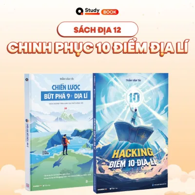 Địa lí 12: Sách ôn thi môn Địa lí THPT dành cho học sinh 2k8 thầy Trần Văn Tài QANDA Study Book