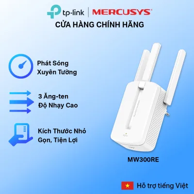 Bộ Mở Rộng Sóng Wifi Mercusys MW300RE / ME10 / ME12 Chuẩn N 300Mbps, Công Nghệ MIMO