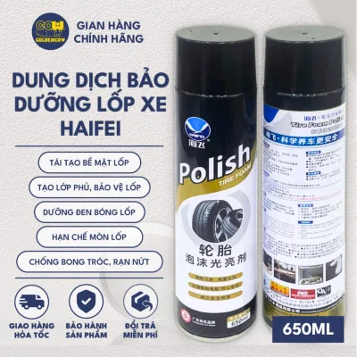 Chai xịt bọt bảo dưỡng, đánh bóng lốp xe, hạn chế nứt vỡ lốp xe