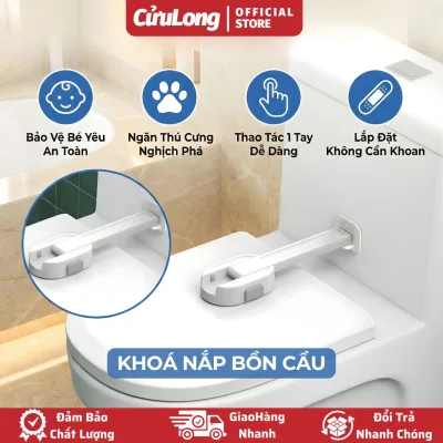 Arm-Style 180-Degree Child and Pet Toilet Lid Lock, Smart Anti-Opening Safety Toilet Accessories