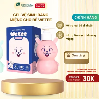 [Chính Hãng] Gel vệ sinh răng miệng cho bé Wetee Puresoft/ Softcare 100ml - Gel đánh răng cho bé từ 6 tháng tuổi