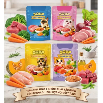 Pate tươi gói (70 gr) - Thức ăn chó mèo - Thức ăn Thú Cưng - PetFood