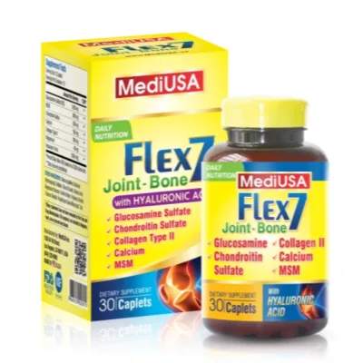 MediUSA Flex 7 Joint-Bone (Hộp 30 viên) Thực phẩm chức năng Viên bổ xương khớp,giúp tái tạo,phục hồi mô sụn,khớp bị tổn
