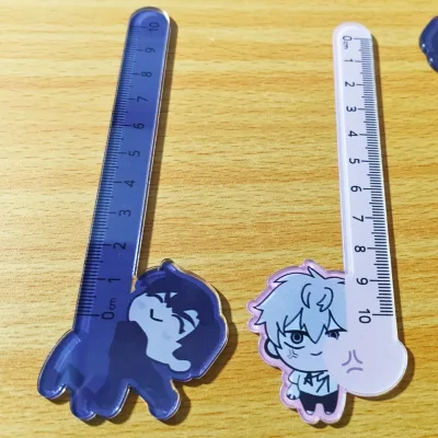 10cm Anime Người Ngoài Hành Tinh Thước Sân Khấu Trường Đồ Dùng Văn Phòng Dụng Cụ Vẽ Acrylic Dễ Thương Cho Đến ivan Hoạt Hình Thước Thẳng Tiêu Chuẩn Dụng Cụ Đo