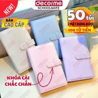 Sổ Tiết Kiệm 100 Ngăn Có Khóa Cài – Bản Nâng Cấp, Bìa Da Chống Nước, Dùng Tiết Kiệm Tiền Theo Mục Tiêu