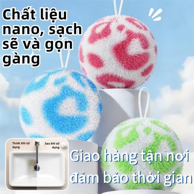 Bóng làm sạch ma thuật Phòng tắm Bồn rửa nhà vệ sinh Mặt bàn Ngói Bàn chải làm sạch tường Bàn chải vòi