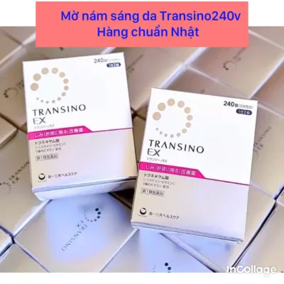 Viên uống trắng da sạch nám mờ tàn nhang Transino Whitening Nhật Bản hộp 240 viên