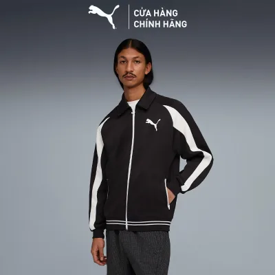 Puma Men's Fashion Jacket T7 Relaxed Track Jacket Black Black