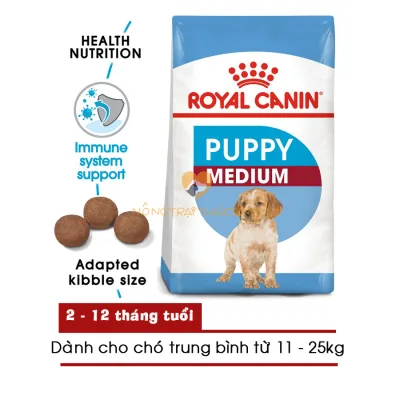 Thức ăn hạt cho chó con Royal Canin MEDIUM PUPPY - [Nông Trại Thú Cưng]