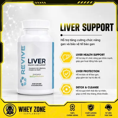 Thực Phẩm Hỗ Trợ Sức Khỏe, Hỗ Trợ Chức Năng Gan Revive Liver (120 Viên)