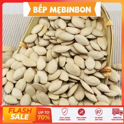 1KG Hạt bí ngô rang, 1kg hạt hướng dương rang không tẩy trắng vỏ BẾP MẸ BINBON