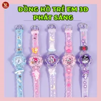 2026 Hoạt Hình Dễ Thương Sanrio Kuromi Đồng Hồ Đèn Led Cho Trường Tiểu Học Trẻ Em Đồng Hồ Thạch Anh