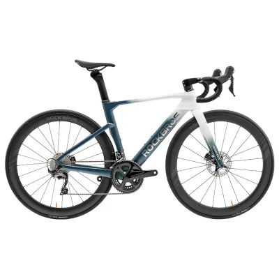 RockBros | Xe Đạp Đường Phố Sợi Carbon Aerodynamic với Phanh Đĩa và Cổng Chuyển Đổi Điện Tử