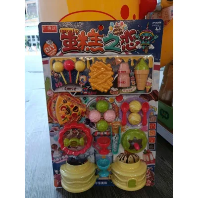 Bộ Đồ Chơi Bánh Kẹo – Đồ Ăn Vặt 2 Trong 1 Cho Bé | Set Đồ Chơi Tráng Miệng Pizza, Kẹo Mút, Kem, Bánh Bao, Nước Uống Giả