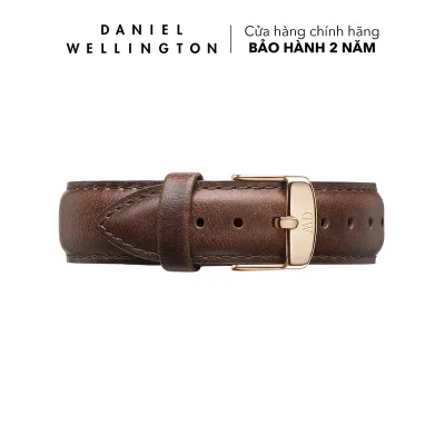 Daniel Wellington 20mm Leather Watch Strap with Rose Gold Buckle - for Classic 40mm Watches