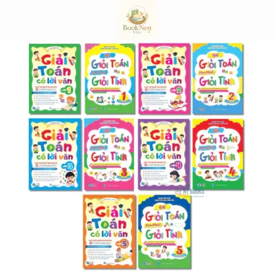 Sách - Bộ 2 quyển Giải toán có lời văn và Để giỏi toán con phải giỏi tính lớp 1,2,3,4,5 - Kết nối tri thức