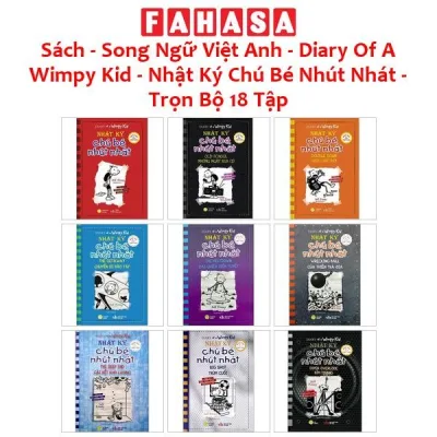 Sách - Song Ngữ Việt Anh - Nhật Ký Chú Bé Nhút Nhát - Diary Of A Wimpy Kid (Trọn Bộ)