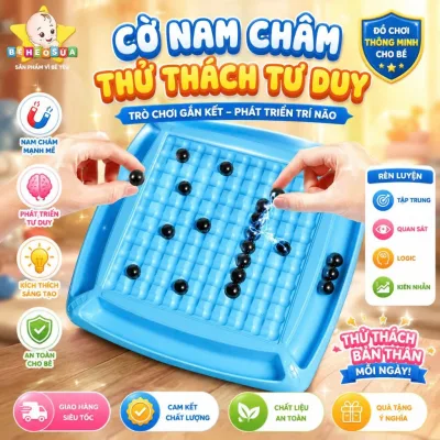 Đồ chơi cờ vua từ tính cho trẻ em Bộ cờ vua từ tính cho trẻ em trò chơi bảng xếp hình logic từ tính