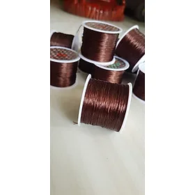 Cuộn Dây Thun CO GIÃN màu Nâu chuyên xỏ vòng đeo tay hạt chuỗi Dây này là dây thun chuyên xỏ vòng chuỗi màu Nâu, có đủ màu Anh Chị đang đeo chuỗi muốn thay dây khác cho vòng thì đặt cuộn Thun chỉ này nhé
