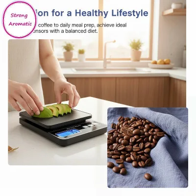 STRO 5kg Cân nhà bếp kỹ thuật số chính xác Màn hình LCD Công cụ đo thực phẩm di động để nấu nướng Bữa ăn chuẩn bị nhà bếp Sử dụng MY