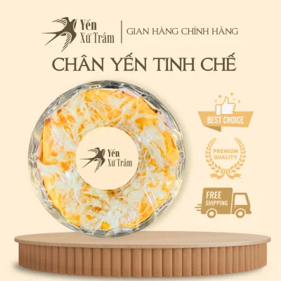 Chân yến tinh chế nguyên chất Yến Xứ Trầm Khánh Hòa yến sào bồi bổ sức khỏe