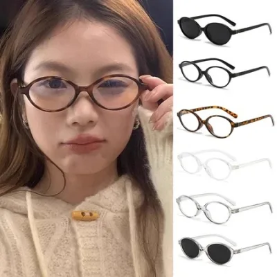 🍥jellycuty🍥 👓Mắt kính gọng cận nữ form Oval dẹt Y2k Phong cách Hàn Quốc Hot trend
