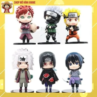 Mô Hình Naruto Cao Cấp, Bộ 6 Mô Hình Nhân Vật Yêu Thích Của Các Bé, Cao 11cm, Figure Naruto, Bộ Sưu Tập Nhân Vật