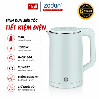 Bình đun nước siêu tốc ZODAN A7790 dung tích 2.3L - công suất 1500W